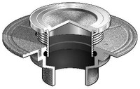 C1100-T Series - Floor Cleanout with Round Top and Tile Recess