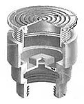 C1222,3,4 Series - Ferrule Cleanout with Adjustable top and Secondary Plug - 5" Square Top