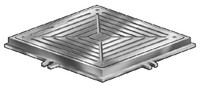 C1300 Series - Scoriated Access Cover - 7" x 7" Scoriated Access Cover