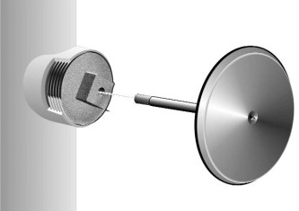 C1430 Rd Series Round Stainless Steel Smooth Access Cover With Bronze Cleanout Plug Screw 6 Pipe Size Max Supply