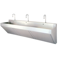 Three Station Compact Scrub Sink