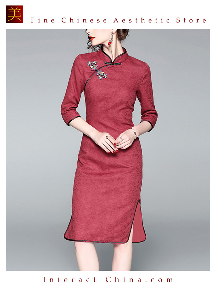 cheongsam cocktail dress