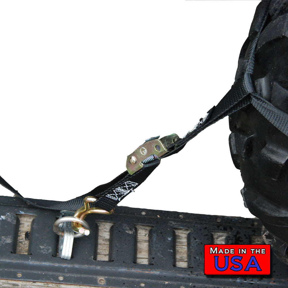 2, Lime Green SecureMyCargo ATV/UTV/Tractor Wheel Net 