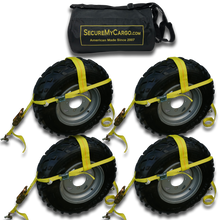 ATV Wheel Net Kit  (4pack w/ Bag - Yellow)