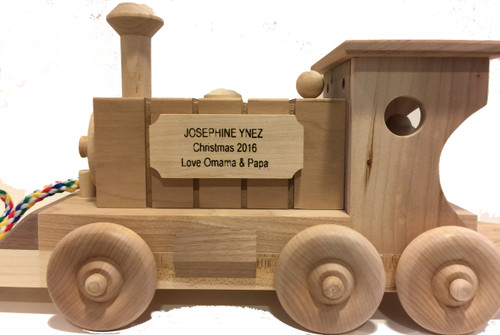 The plaque can be engraved with a maximum of 20 characters per line on three lines. You may personalize items with the recipient's name, a corporate logo or a favorite slogan. Please allow two additional business days when you add custom engraving to any product. The plaque is 3" wide x 1 1/4" high.

The plaque can be added to any item but cannot be ordered separately.

**Please send me a conversation with the text for the plaque**