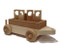 The flat car carries four wooden cargo designed to be easily captured and lifted by the crane and is designed to follow our Crane Car down the line. The flat car is 12" long x 4" wide.