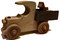 Our classic vehicle is ideal for pushing, loading and unloading. The pickup truck includes a small wooden horse and a feed bucket, but you can deliver it filled with candy or a special treat to a child. It is hand crafted of maple and walnut and has a walnut stripe down the middle and is 8" long x 4" high x 2" wide.