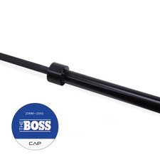 CAP "The Boss" Olympic Power Lifting Bar with Center Knurl, Black