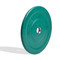 2" Color Bumper Plates with Steel Insert, green, 10 lb