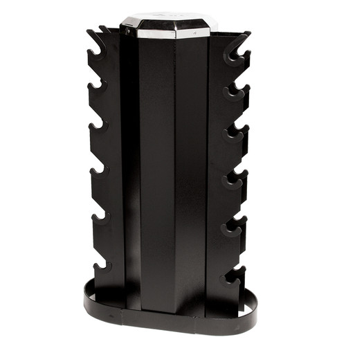 2-Sided Vertical Dumbbell Rack Black