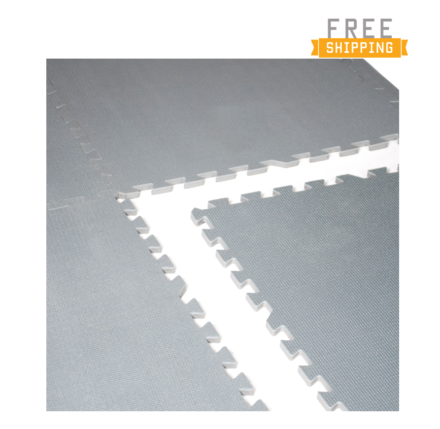 CAP Barbell 6-pcs Foam Tile Flooring w/Yoga Mat Texture