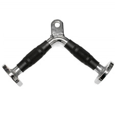 Cap Barbell Tricep Press Down Bar with Rubber Handgrips