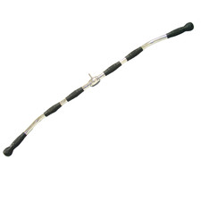 CAP Barbell 48" Lat Bar with Rubber Handgrips and Revolving Hanger