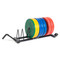 CAP Barbell Horizontal Olympic Plate Rack featuring weight plates