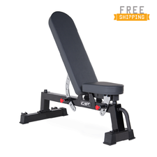 CAP+ 7 Position Utility Bench with wheels (Black)