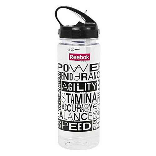 Reebok BPA-Free Water Bottle, Clear, 650 mL - WF Athletic Supply
