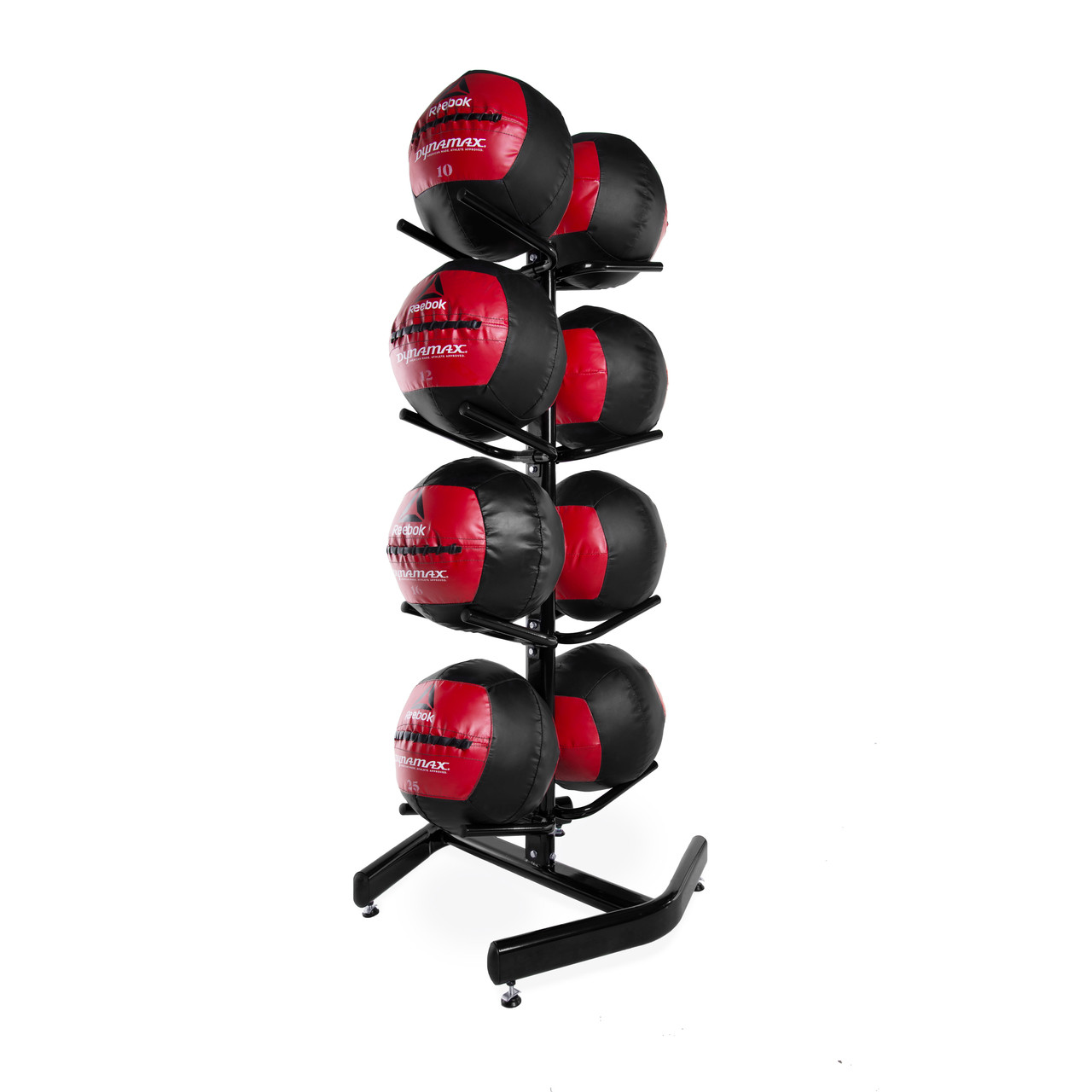8 Reebok & Dynamax Wall Balls Package with rack - WF Athletic Supply