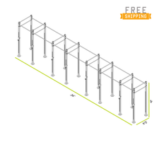 CAP+ 34-foot Free Standing Rig System - 8 Squat/Bench Stations