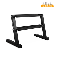WF Athletic Supply Short Two-Tier Kettlebell Rack