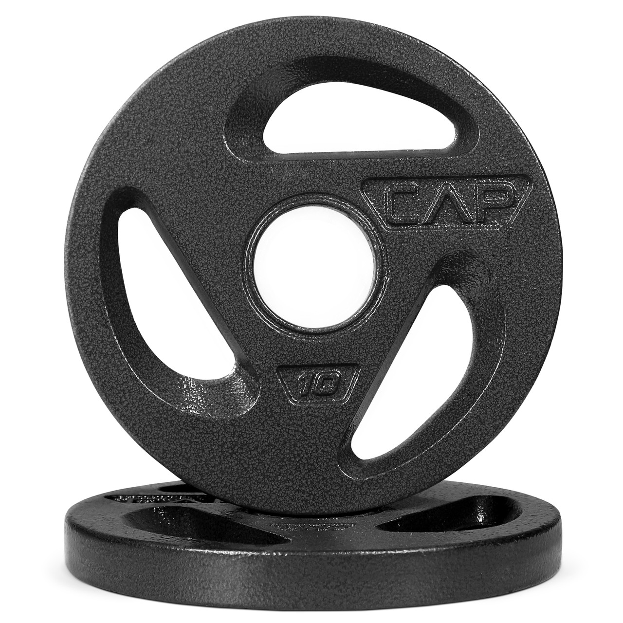 Compatible with 1-Inch Standard Barbell 3 Holes Grip Offering Athletes a Comfortable Grip and an Easier Way to Lift WF Athletic Supply 1-Inch Hole Cast Iron Grip Plate 