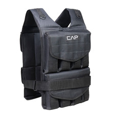 CAP Adjustable Weighted Vest for Strength Training, Workout & Running, Removable Weight Included