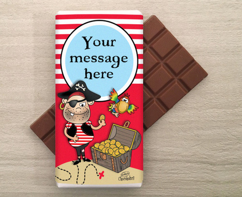 Personalised Pirate Milk Chocolate Bar