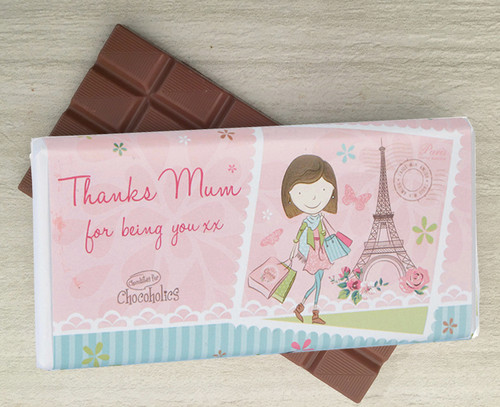 Milk Chocolate bar to say Thank You to your Mum from Chocolates for Chocoholics