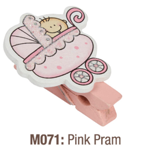 Pram Peg Pink-  Pack of 12 