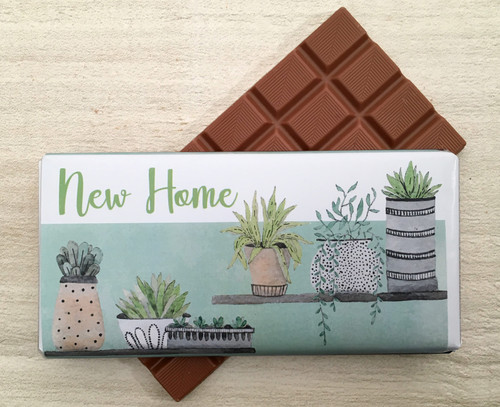 New Home - Plant Design Milk Chocolate Bar