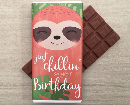 Milk Chocolate Bar 100g - Just Chillin' Birthday