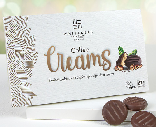 8356 Whitakers Dark Chocolate Coffee Cremes - Suitable for Vegans