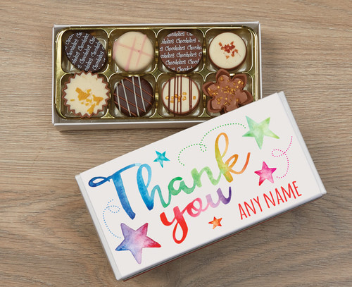 Thank You Stars 8 Luxury Chocolates in a Box 