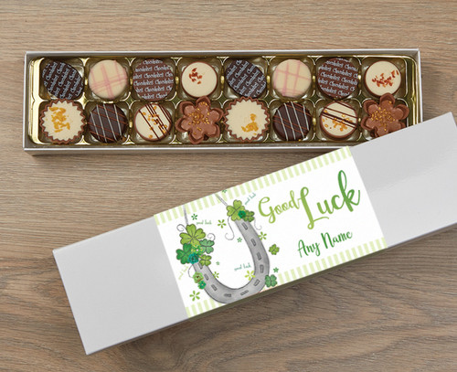 Personalised Good Luck 16 Luxury Chocolates in a Box