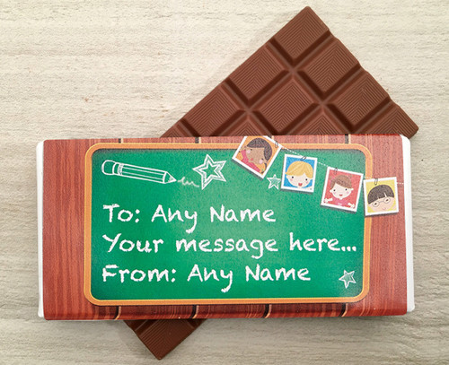 School Message Board design Milk Chocolate Bar