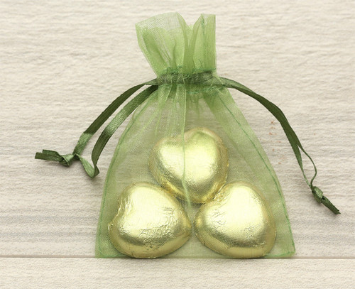 Organza Bag in Sage Green for wedding  favours, table gifts for anniversaries, company events, celebration parties