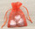 Organza Bags in Orange for wedding favours or table gifts for company events, birthday parties or other celebrations