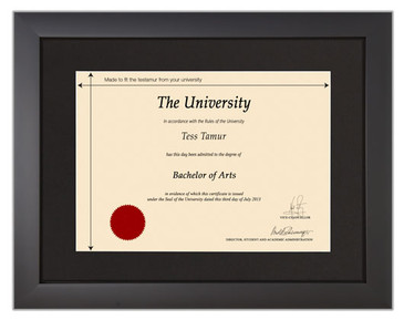 Frame for degrees from University of Glasgow - University Degree Certificate Frame
