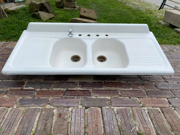 Kohler Double Basin Cast Iron Sink, c.1951
