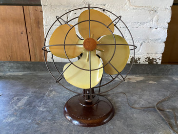 GE Desk Fan with Bakelite Base, c. 1950s SOLD