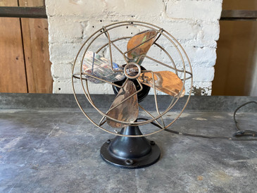 Electrex Desk Fan with Cast Iron base, c. 1930s SOLD