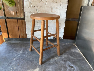 Wooden Antique Classroom Stool no.4