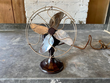 Master Electric Co. Small Desk Fan with Bakelite Base, c. 1920s 