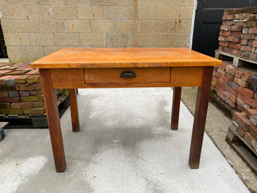 Vintage Honey Wood Library Table
