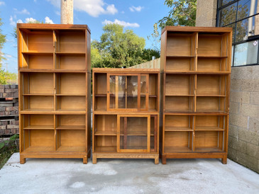 Vintage Science Classroom Display Cabinet