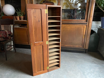 Antique Wooden Trunk/Homemade Filing Box