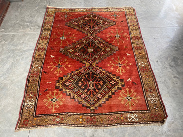 #120 Antique 5'4x6'9 Karabagh Caucasian Rug