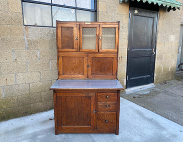 Antique Hoosier Kitchen Cabinet, c.1910