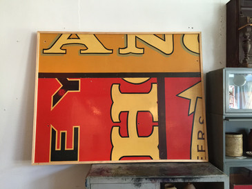 Vintage Auction House Sign Collage 1 of 2, Cincinnati Ohio 