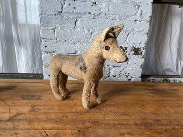 Antique Mohair Stuffed Toy Dog, c.1900 