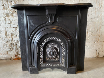 Cast Iron Italianate Fireplace Mantle c.1870s 